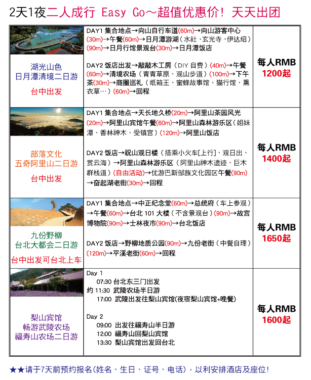 2天1夜二人成行 Easy Go