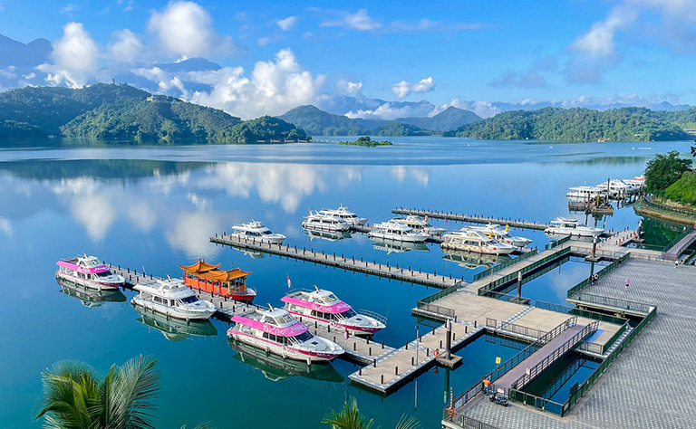 日月潭經典遊程－船遊日月潭.向山鐵馬.日月潭纜車